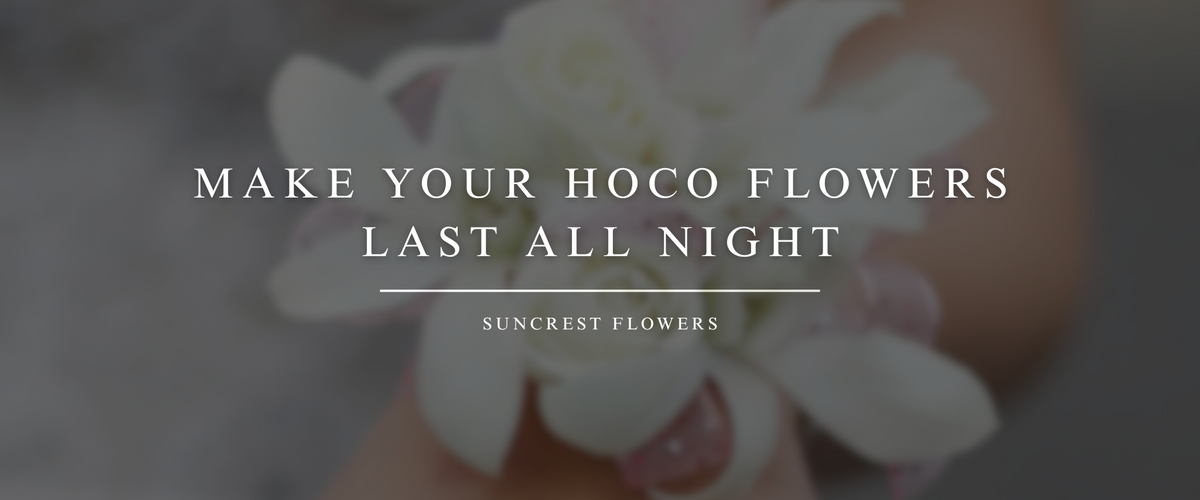 How to Keep Your HOCO Corsage and Boutonniere Fresh All Night