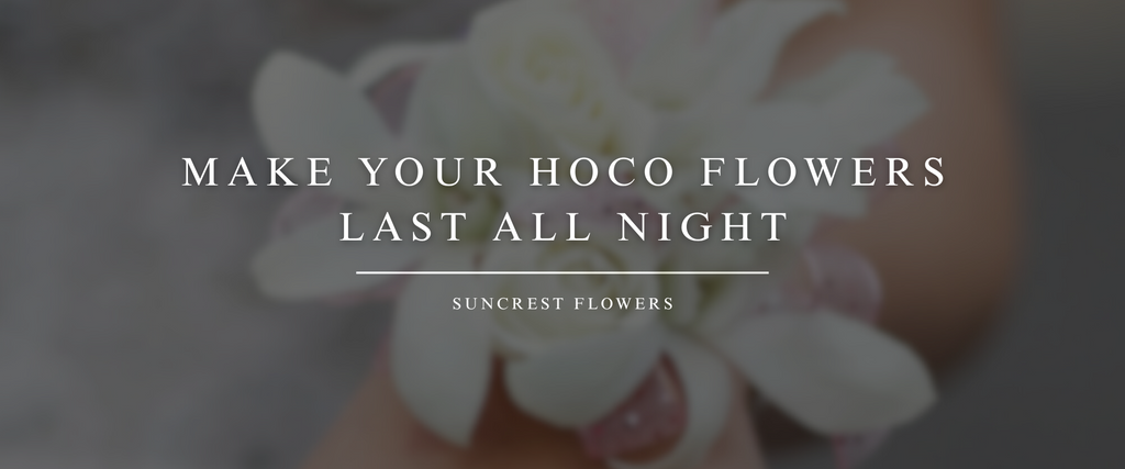 How to Keep Your HOCO Corsage and Boutonniere Fresh All Night