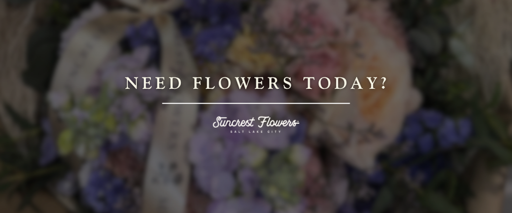 Fresh seasonal bouquets available for last minute flower purchases at the Suncrest Flowers flower vending machine in Salt Lake City near Trolley Square.