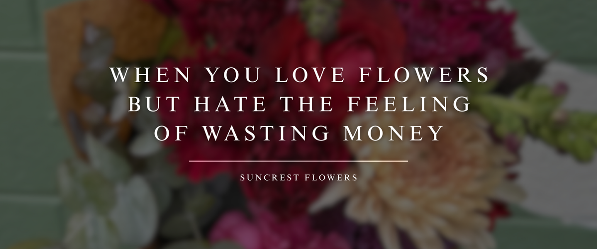 When You Love Flowers but Hate the Feeling of Wasting Money