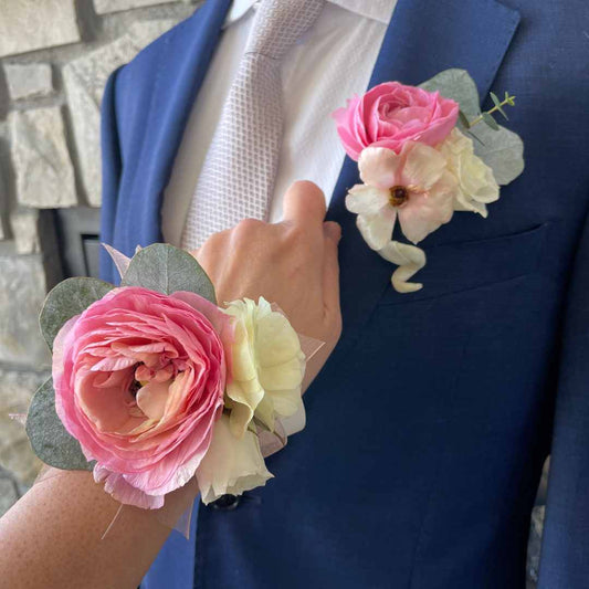 Corsage And Boutonniere Combo